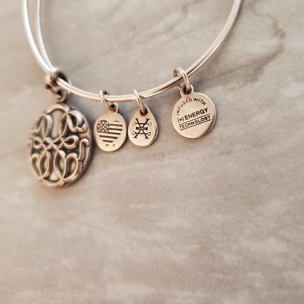 💖 Alex and Ani Silver Path of Life Expandable Charm Bracelet 💖 - Picture 4 of 7